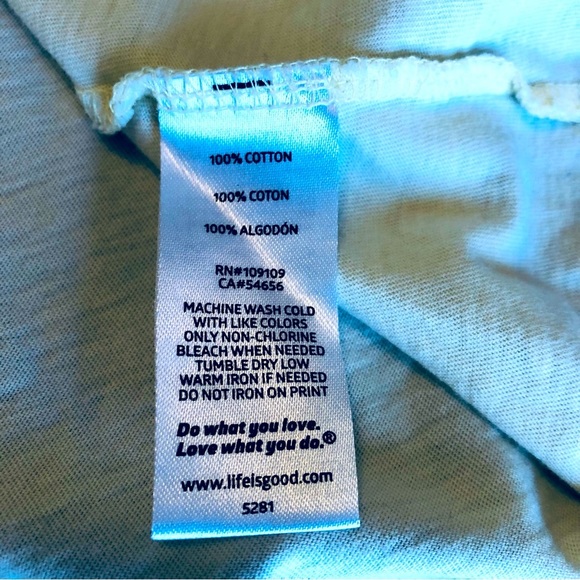 Life is good Flip Flop Neutral T-Shirt Coastal Beach Women’s Size Large - Picture 6 of 10